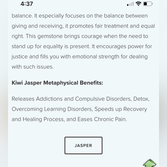 Blue Kiwi Jasper wirewrapped pendant necklace - Equality and Justice properties - Picture 5 of 5